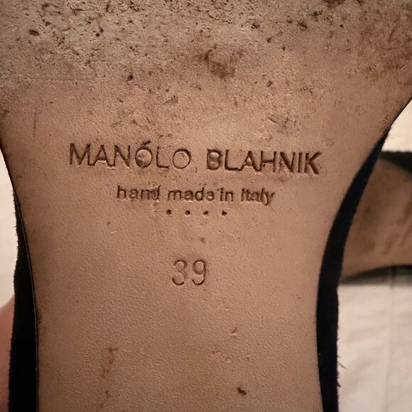 Manolo Blahnik studded Oxford brogues in black suede, authentic with box and tag - Picture 7 of 16